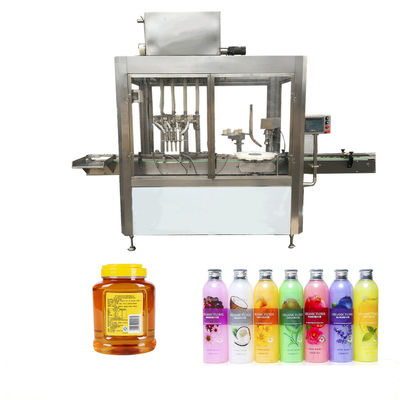 China Colora a máquina de engarrafamento do óleo do tela táctil, máquina de enchimento automática do óleo 500kg fornecedor