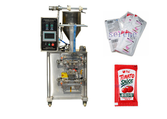China máquina vertical do acondicionamento de alimentos 1.6kw, tipo conduzido bonde máquina de embalagem da ketchup fornecedor